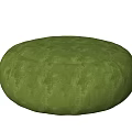 Modern cushion round low cushion futon 3d model