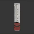 Red Tanker Truck With Silver Tank And Shiny Surface On Reflective Ground