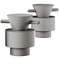 Modern Wooden Side Tables With Light And Dark Color Minimalist Design Style