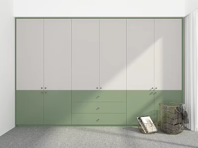Modern Wardrobe Custom Children's Wardrobe Coat Cabinet Wardrobe 3d model