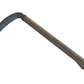 Traditional Sickle Weapon With Curved Metal Blade And Wooden Handle Design