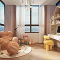 Villa Balcony With Wicker Table Chairs Glass Railing And Scenic Blue Sky View