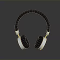 Computer Headphones with Black and White Sleek Over Ear Design for Modern Users