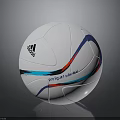 Adidas Official Soccer Ball With Project Locked Text And Colorful Stripes