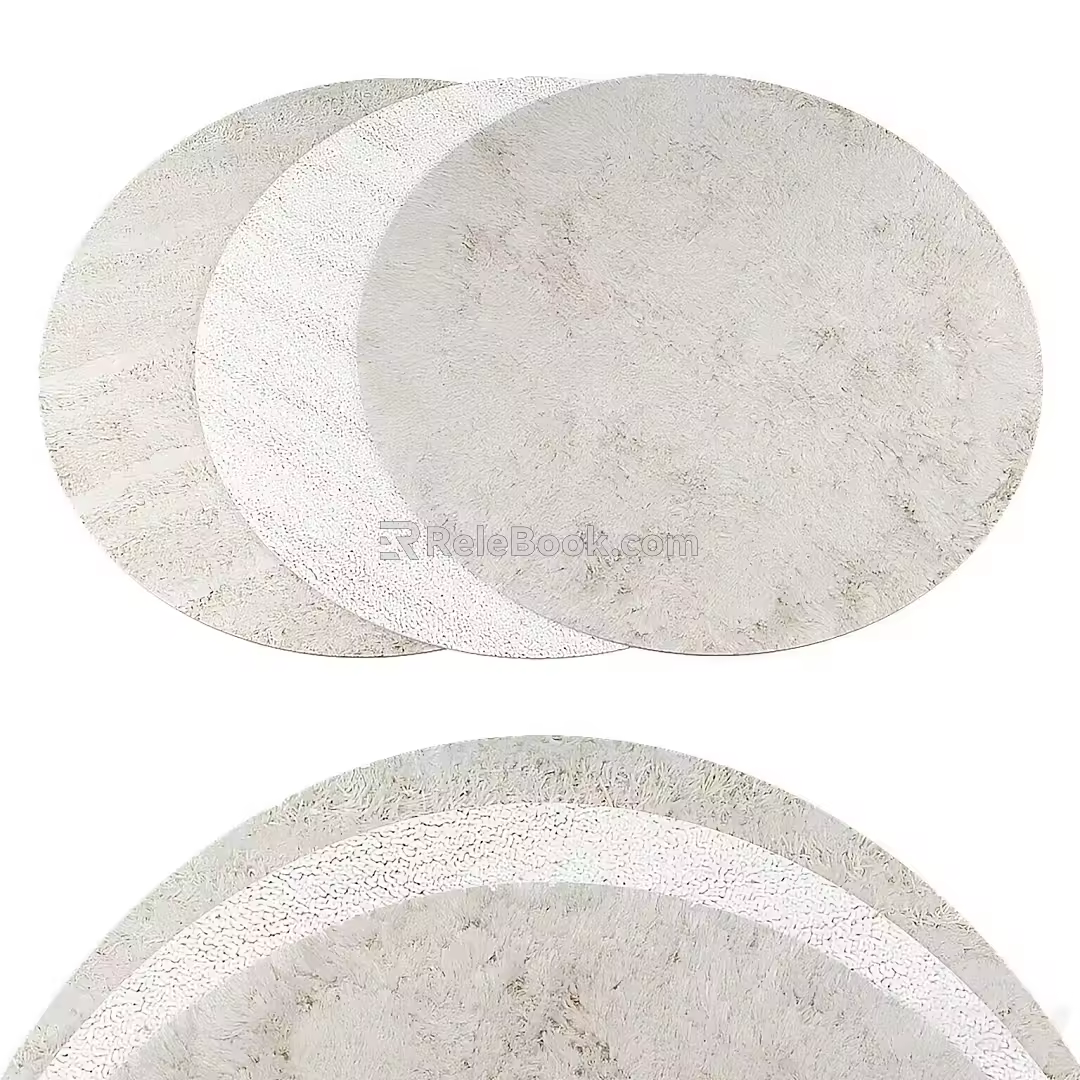 Round carpet 3d model