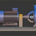 Industrial Electric Motor Driven Pump Unit With Metal Base And Mechanical Structure