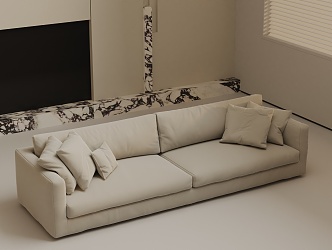 Three-seat sofa 3d model