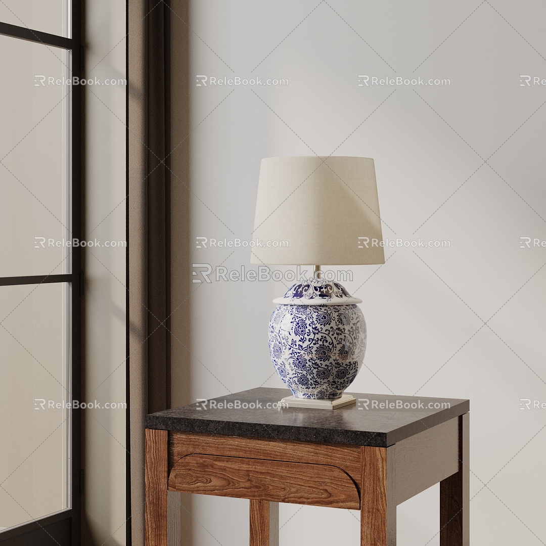 Modern table lamp 3d model