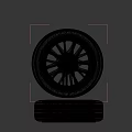 High Quality Stacked Car Tires With Black Alloy Rims And Tread Patterns
