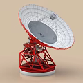 radar system radar station base station signal transmitter signal receiver antenna 3d model
