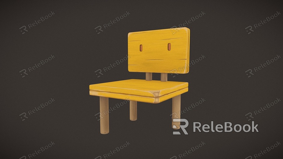 Modern children's chair triangle stool model