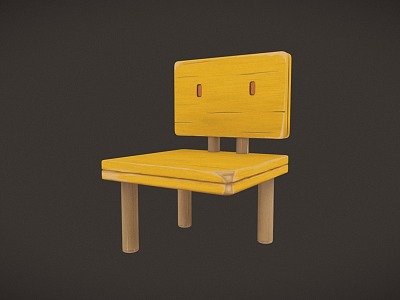 Modern children's chair triangle stool model