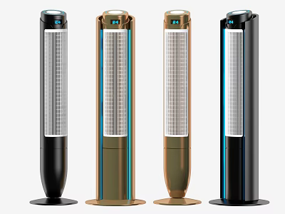 Modern Tower Air Conditioner Fan With Multiple Color Options And Sleek Design 3d model