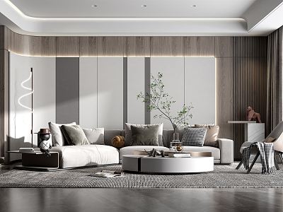 modern living room model