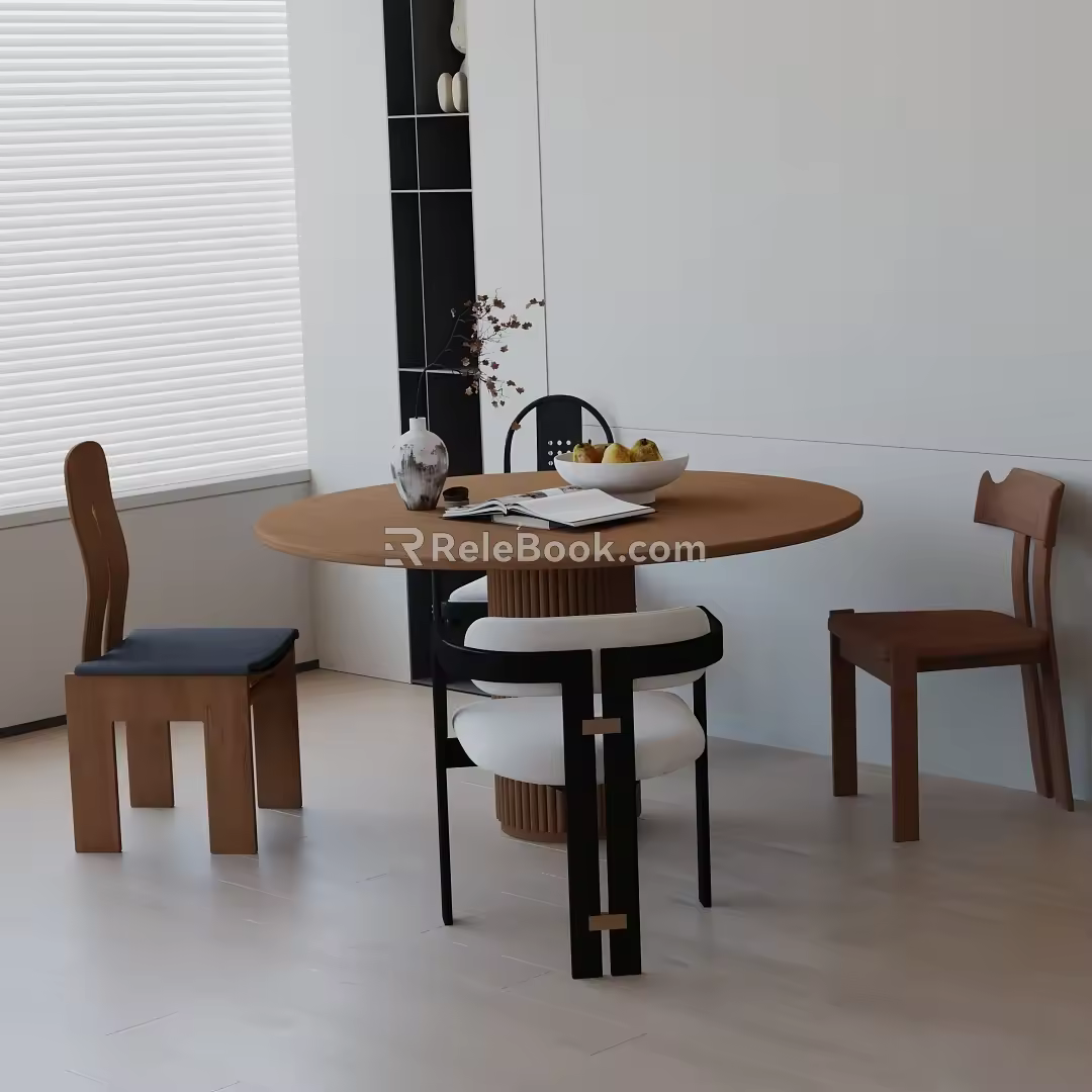 Modern table combination 3d model
