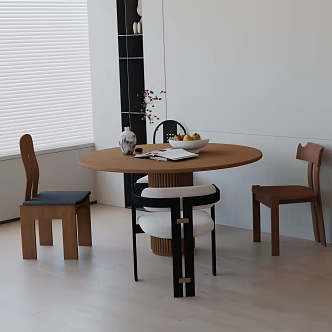 Modern table combination 3d model