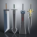Different Types Of Swords Showcasing Unique Handle And Blade Designs