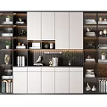 Modern bookcase combination 3d model