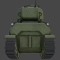 Cartoon Sherman Tank 3d model