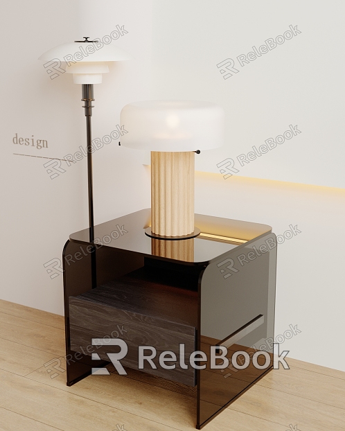 Table lamp table lamp side model