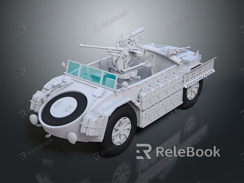 Modern Bulletproof Car Armed Jeep Armed Car Armed Bulletproof Car model