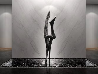 Modern Sculpture Figure Abstract Sculpture 3d model