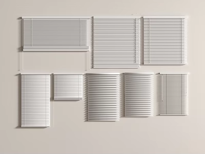 Modern Minimalist Curtains Venetian Blinds Roller Curtain Dream Curtain Shangri-La Curtain Blind 3d model