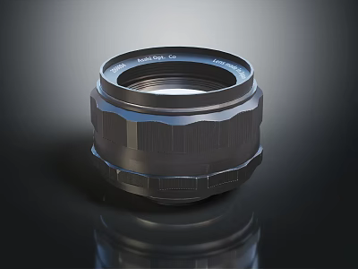 Professional Mobile Phone Camera Lens With High Definition Optics And Metal Construction 3d model