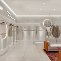 Modern Clothing Store Interior With Mannequin Display And Fashionable Apparel Styles