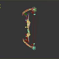 Crossbow Mechanical Crossbow Shift Bow and Arrow Shoot Far Equipment Weapons High-tech Crossbow 3d model