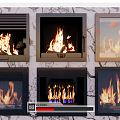 Modern Fireplace Fireplace Fire Fire Pile Combination 3d model