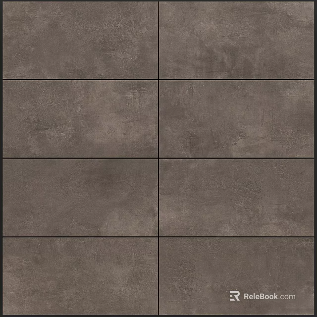 Dark Gray Textured Floor Tiles For Spaces 3d model