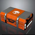 Red Emergency Medical Equipment Case With Cross Symbol Durable Design And Portable Handle