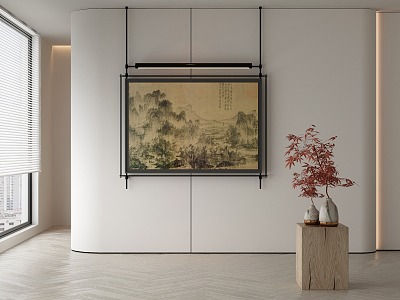 New Chinese Decorative Painting Hanging Painting 3d model