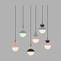 Stylish Pendant Lights With Various Colors And Modern Designs Hanging Illuminated