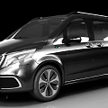 Sleek Black Mercedes MPV with Modern Exterior Design and Alloy Wheels