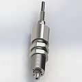 Precision Engineered Metal Mechanical Component With Silver Finish And Threaded Design