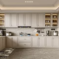 Modern Minimalist Kitchen Interior Design With Light Cabinets Open Shelves And Appliances