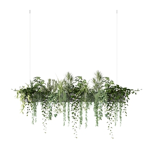 modern hanging basket 3d model