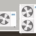 Modern air conditioner external unit 3d model