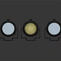 Sleek Car Alloy Wheels With Gold Accents Displayed On Black Reflective Surface