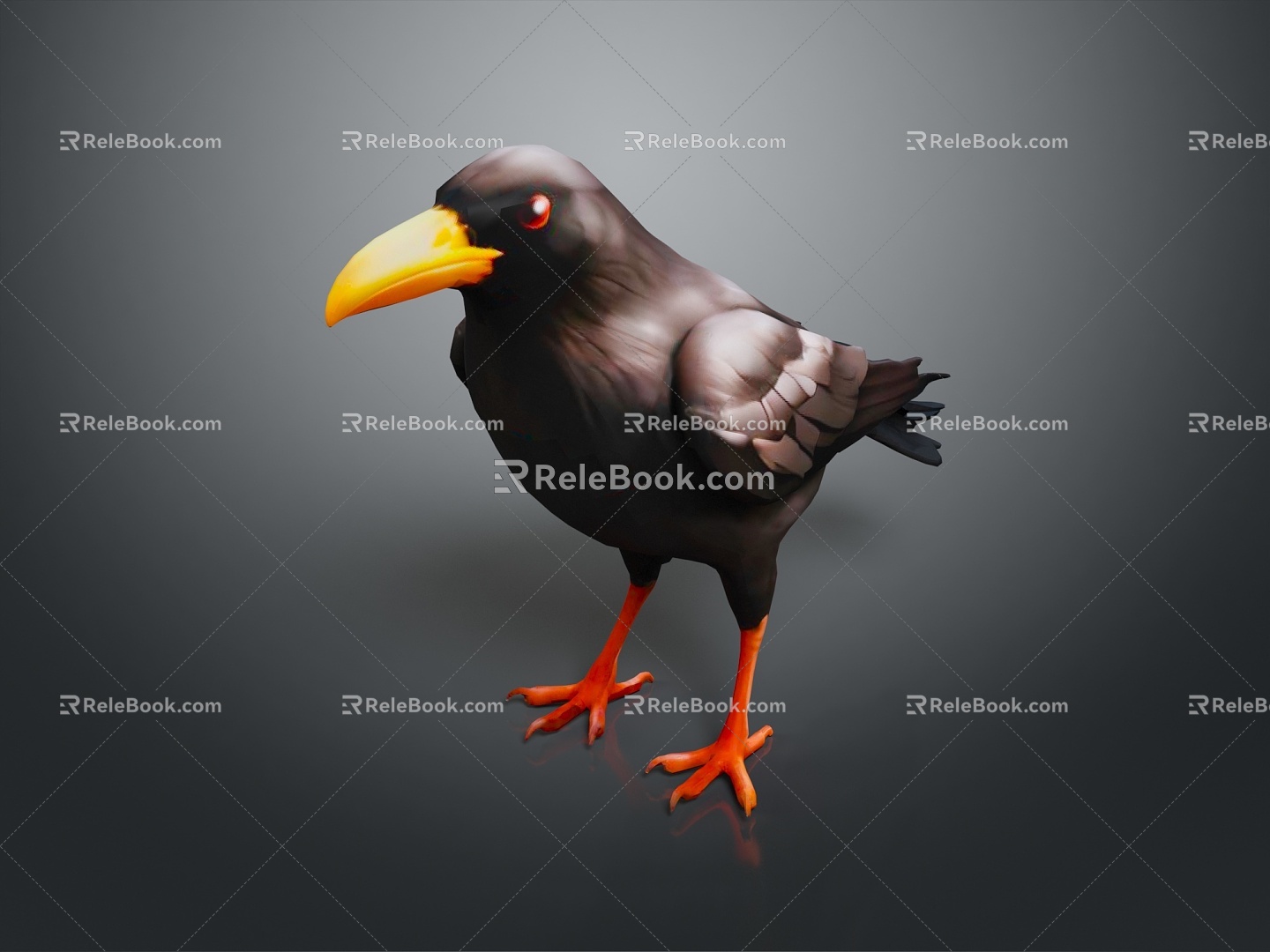 Crow Bird Bird Bird Bird Bird Animal Game Animal Cartoon Animal Animal 3d model