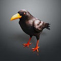 Crow Bird Bird Bird Bird Bird Animal Game Animal Cartoon Animal Animal 3d model