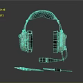 Modern Over Ear Headphones With Built In Microphone And Soft Comfortable Earpads