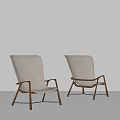 Modern leisure chair single chair 3d model