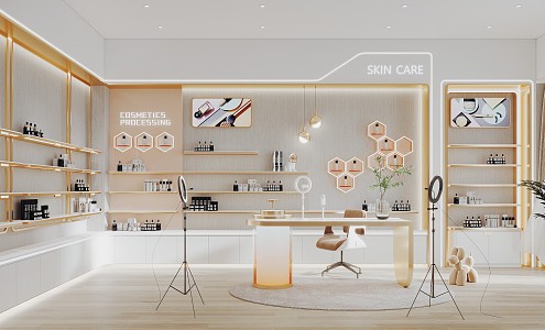 Modern Studio Cosmetics Store Studio 3d model