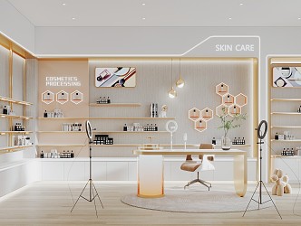 Modern Studio Cosmetics Store Studio 3d model