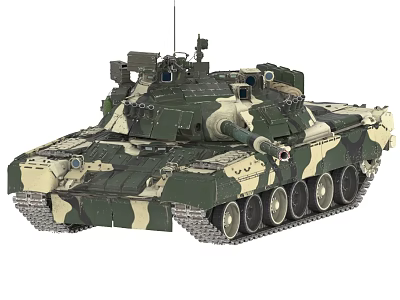 T80U Tank T80 Tank Russian Tank Soviet Tank Heavy Tank 3d model