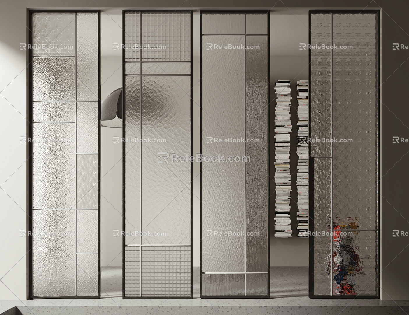 Glass partition combination model