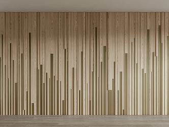 Modern background wall wood pattern background wall 3d model